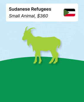 Qurban to Sudanese Refugees (Small Animal) - $360